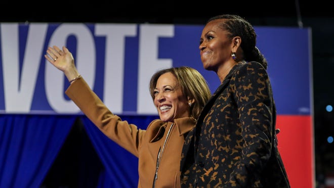 Michelle Obama makes a plea for women's health care for men at a Michigan convention